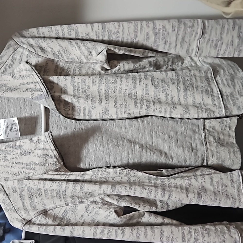 Cream combo zip up
